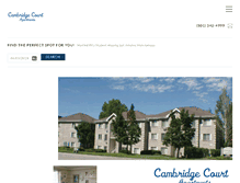 Tablet Screenshot of cambridgecourtapt.com
